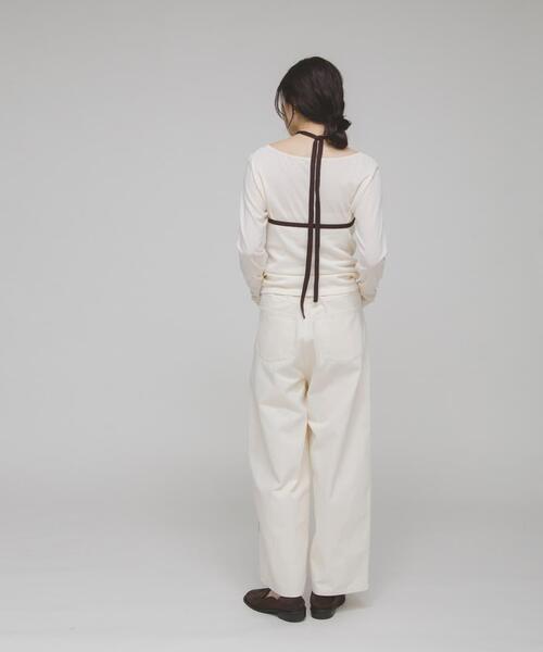 KBF（ケイビーエフ）の「Snow White/プリントパンツ（その他パンツ・レディース・アイボリー/チャコールグレー・ONE）」の7枚目の写真