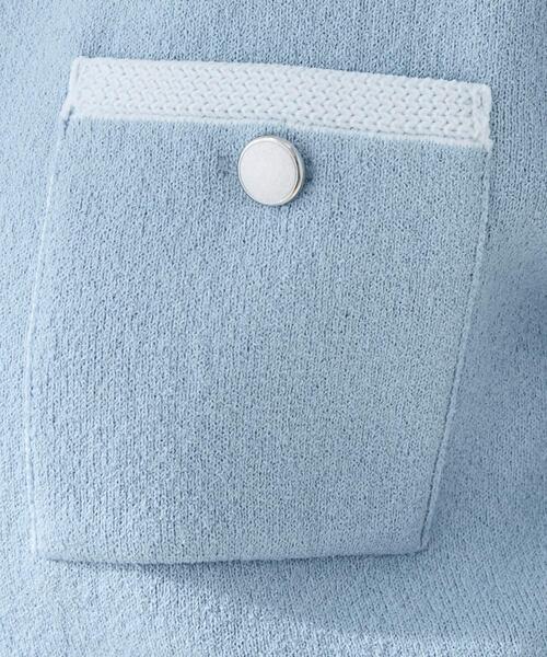 INDIVI（インディヴィ）の「【軽量／セレモニー】ブークレジャケット ニットカーディガン（カーディガン/ボレロ・レディース・ホワイト系7/ブルー系9/ブラック・38/15 /13/05/34）」の17枚目の写真