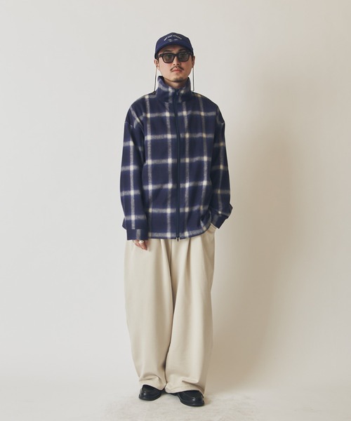 Lui's(ルイス)の「【CHEMISE】 スタンドカラー オンブレーシャツジャケット(シャツ/ブラウス・メンズ・ブラック/ネイビー/ホワイト・FREE)」の20枚目の写真