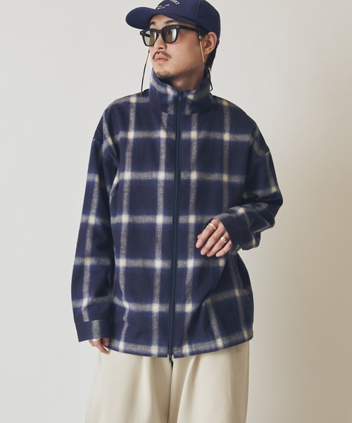 Lui's(ルイス)の「【CHEMISE】 スタンドカラー オンブレーシャツジャケット(シャツ/ブラウス・メンズ・ブラック/ネイビー/ホワイト・FREE)」の17枚目の写真