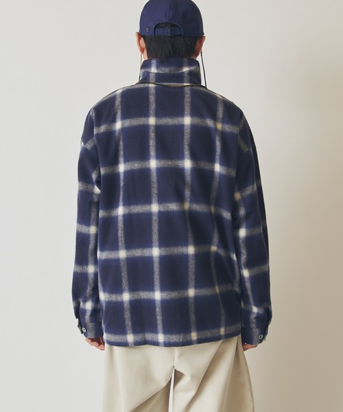 Lui's(ルイス)の「【CHEMISE】 スタンドカラー オンブレーシャツジャケット(シャツ/ブラウス・メンズ・ブラック/ネイビー/ホワイト・FREE)」の19枚目の写真