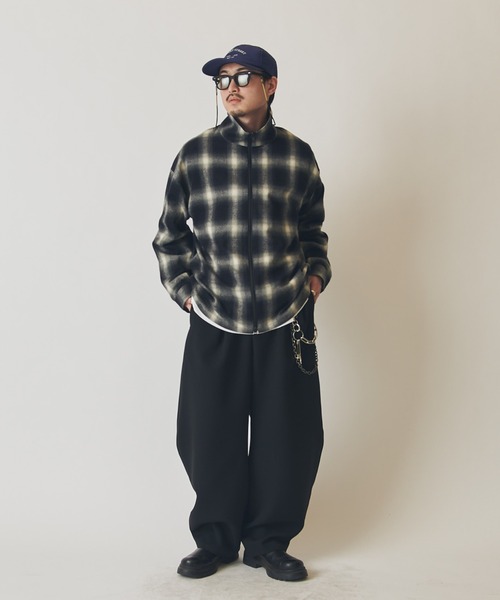 Lui's(ルイス)の「【CHEMISE】 スタンドカラー オンブレーシャツジャケット(シャツ/ブラウス・メンズ・ブラック/ネイビー/ホワイト・FREE)」の16枚目の写真