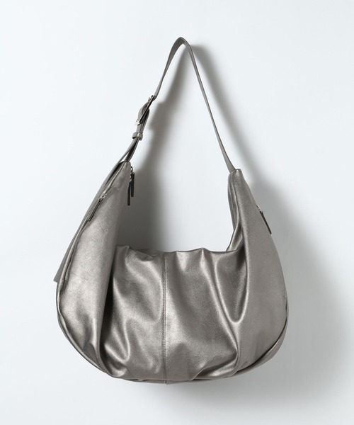 JEANASIS（ジーナシス）の「ソフトフェイクレザーショルダー/663716（ショルダーバッグ・レディース・オフホワイト/シルバー/ブラック・FREE）」の3枚目の写真