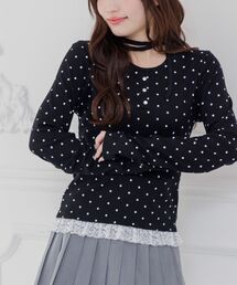 RETRO GIRL｜レトロガールのトップス（ドット柄）通販 - ZOZOTOWN