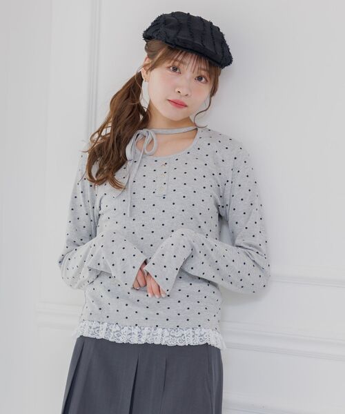 ems excite(エムズエキサイト)の「ホルター付アソートCT(Tシャツ/カットソー・レディース・ホワイト/ブラック系その他/グレー系その他・FREE)」の7枚目の写真
