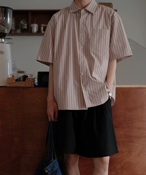 SHEPP(シープ)の「【26年春夏新作】2タックハーフスラックス(スラックス・メンズ・グレー/ブラック・M/L)」の6枚目の写真