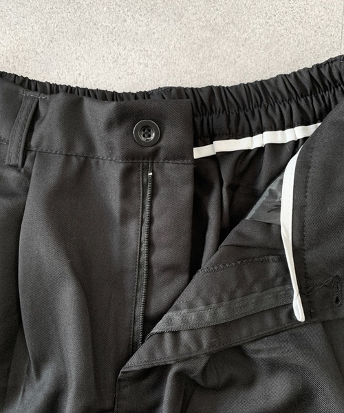 SHEPP(シープ)の「【26年春夏新作】2タックハーフスラックス(スラックス・メンズ・グレー/ブラック・M/L)」の10枚目の写真
