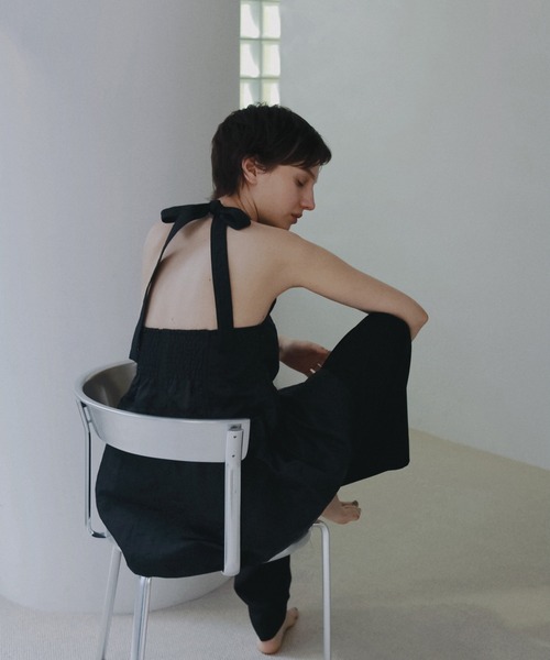 anuke（アンヌーク）の「Ribbon Peplum Tops（Tシャツ/カットソー・レディース・ブラウン/ブラック・FREE）」の3枚目の写真