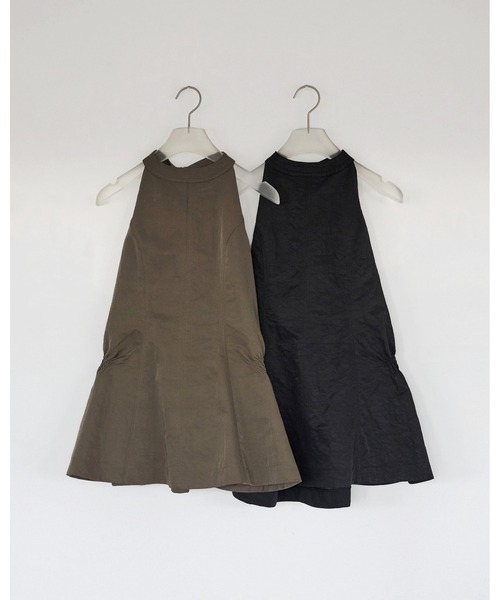 anuke（アンヌーク）の「Ribbon Peplum Tops（Tシャツ/カットソー・レディース・ブラウン/ブラック・FREE）」の13枚目の写真