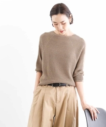 MICHEL KLEIN | ホールガーメント(R)ラグランラメニット(ニット/セーター)