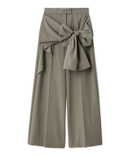 SNIDEL（スナイデル）の「リボン2wayデザインパンツ（その他パンツ・レディース・ブラック/ベージュ/グレー・1/0）」の3枚目の写真