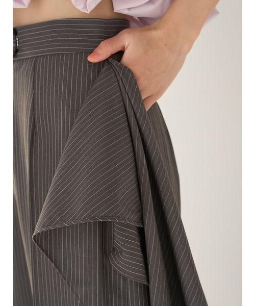 SNIDEL（スナイデル）の「リボン2wayデザインパンツ（その他パンツ・レディース・ブラック/ベージュ/グレー・1/0）」の12枚目の写真