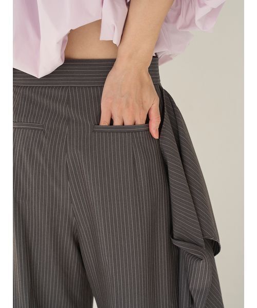 SNIDEL（スナイデル）の「リボン2wayデザインパンツ（その他パンツ・レディース・ブラック/ベージュ/グレー・1/0）」の14枚目の写真