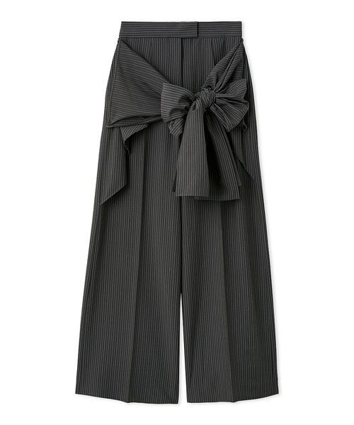 SNIDEL（スナイデル）の「リボン2wayデザインパンツ（その他パンツ・レディース・ブラック/ベージュ/グレー・1/0）」の4枚目の写真