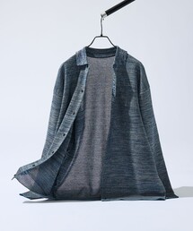 ABAHOUSE | ハニカムメッシュ ニットポロカーディガン / ニットシャツ(カーディガン/ボレロ)