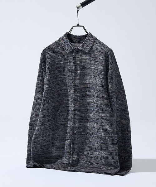 ABAHOUSE(アバハウス)の「ハニカムメッシュ ニットポロカーディガン / ニットシャツ(カーディガン/ボレロ・メンズ・ブラック/ブルー/グリーン系その他・48/46)」の19枚目の写真