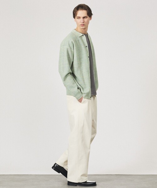 ABAHOUSE（アバハウス）の「ハニカムメッシュ ニットポロカーディガン / ニットシャツ（カーディガン/ボレロ・メンズ・ブラック/ブルー/グリーン系その他・48/46）」の18枚目の写真