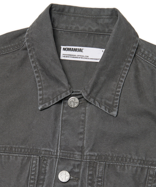 NOMANUAL(NOMANUAL)の「ROUGH CUT TRUCKER JACKET - WASHED CHARCOAL(デニムジャケット・レディース・その他・X-LARGE/LARGE/MEDIUM)」の5枚目の写真
