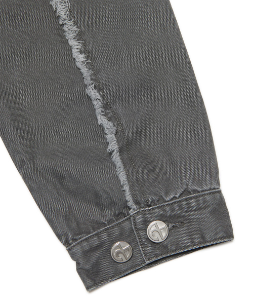 NOMANUAL(NOMANUAL)の「ROUGH CUT TRUCKER JACKET - WASHED CHARCOAL(デニムジャケット・レディース・その他・X-LARGE/LARGE/MEDIUM)」の7枚目の写真