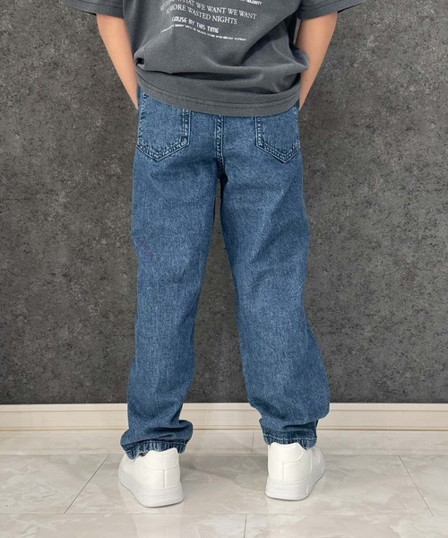 SHISKY（シスキー）の「【ケミカルウォッシュ 】デニム リラックスパンツ（526-00)（デニムパンツ・キッズ・ブルー/ブラック・110/120/130/140/160）」の5枚目の写真