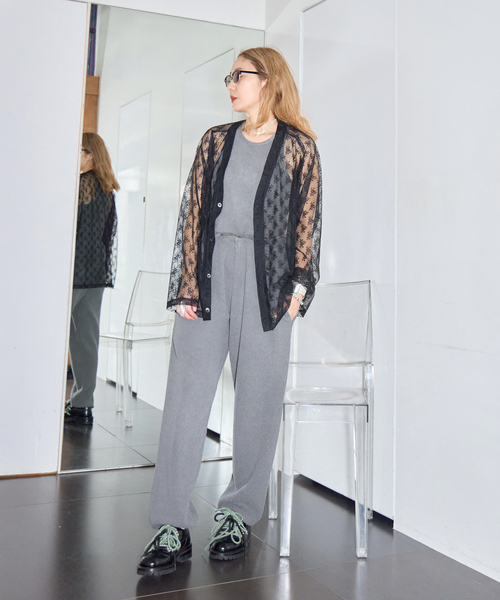 CITYSHOP（シティーショップ）の「ASHER AGNES BOUCLE SWEATPANT L406-J131：パンツ（スウェットパンツ・レディース・ブラック系その他・SMALL）」の18枚目の写真