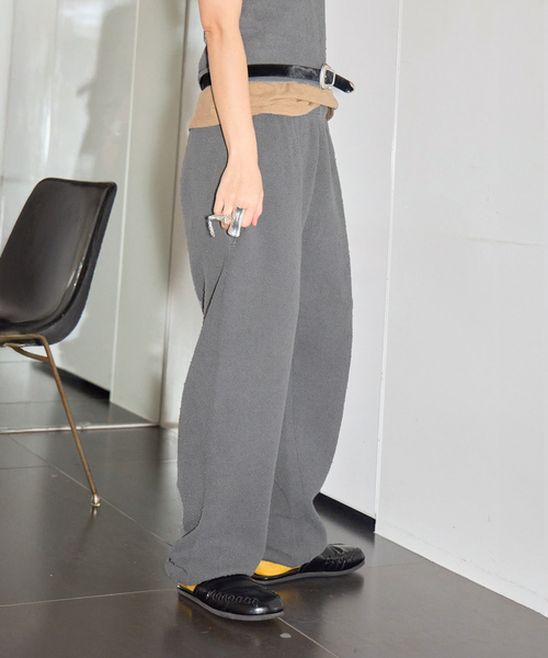 CITYSHOP（シティーショップ）の「ASHER AGNES BOUCLE SWEATPANT L406-J131：パンツ（スウェットパンツ・レディース・ブラック系その他・SMALL）」の15枚目の写真