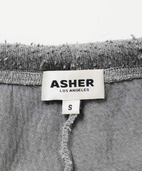 CITYSHOP（シティーショップ）の「ASHER AGNES BOUCLE SWEATPANT L406-J131：パンツ（スウェットパンツ・レディース・ブラック系その他・SMALL）」の2枚目の写真