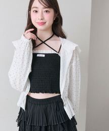 OLIVE des OLIVE | 綿レースシャーリングキャミ(Tシャツ/カットソー)