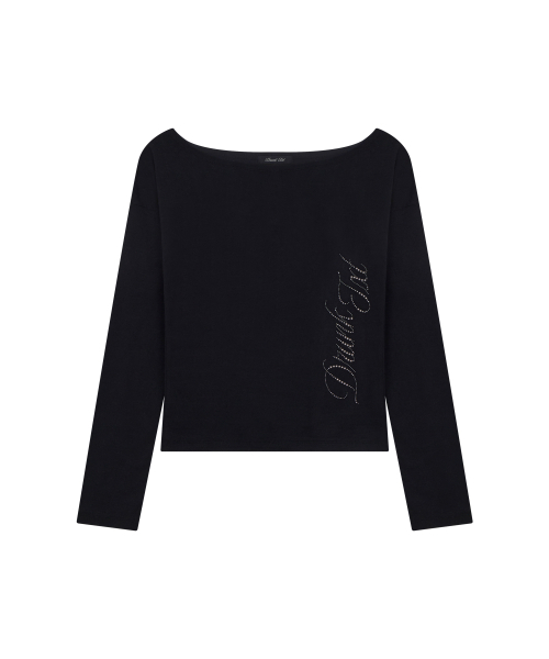 DRUNKTXT（ドランクテキスト）の「[Woman] Hotfix Off Shoulder Long Sleeve Black（Tシャツ/カットソー・レディース・その他・FREE）」の4枚目の写真