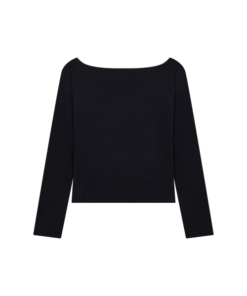 DRUNKTXT（ドランクテキスト）の「[Woman] Hotfix Off Shoulder Long Sleeve Black（Tシャツ/カットソー・レディース・その他・FREE）」の2枚目の写真