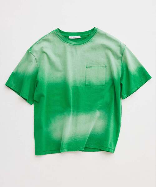 JOURNAL STANDARD relume(ジャーナルスタンダード レリューム)の「サンウォッシュ フェード加工 ポケットTシャツ(Tシャツ/カットソー・メンズ・ブラック/グレー/レッド/ブルー/ライトグリーン・MEDIUM/LARGE)」の3枚目の写真