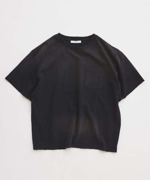 JOURNAL STANDARD relume(ジャーナルスタンダード レリューム)の「サンウォッシュ フェード加工 ポケットTシャツ(Tシャツ/カットソー・メンズ・ブラック/グレー/レッド/ブルー/ライトグリーン・MEDIUM/LARGE)」の1枚目の写真