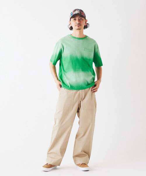 JOURNAL STANDARD relume(ジャーナルスタンダード レリューム)の「サンウォッシュ フェード加工 ポケットTシャツ(Tシャツ/カットソー・メンズ・ブラック/グレー/レッド/ブルー/ライトグリーン・MEDIUM/LARGE)」の17枚目の写真