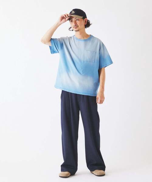 JOURNAL STANDARD relume(ジャーナルスタンダード レリューム)の「サンウォッシュ フェード加工 ポケットTシャツ(Tシャツ/カットソー・メンズ・ブラック/グレー/レッド/ブルー/ライトグリーン・MEDIUM/LARGE)」の18枚目の写真