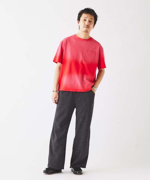 JOURNAL STANDARD relume(ジャーナルスタンダード レリューム)の「サンウォッシュ フェード加工 ポケットTシャツ(Tシャツ/カットソー・メンズ・ブラック/グレー/レッド/ブルー/ライトグリーン・MEDIUM/LARGE)」の19枚目の写真