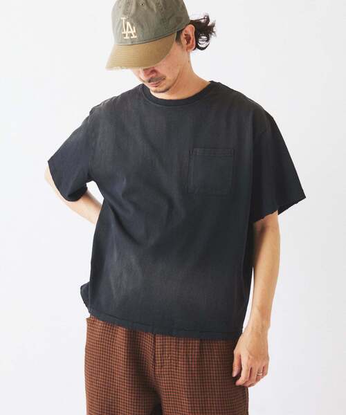 JOURNAL STANDARD relume(ジャーナルスタンダード レリューム)の「サンウォッシュ フェード加工 ポケットTシャツ(Tシャツ/カットソー・メンズ・ブラック/グレー/レッド/ブルー/ライトグリーン・MEDIUM/LARGE)」の22枚目の写真
