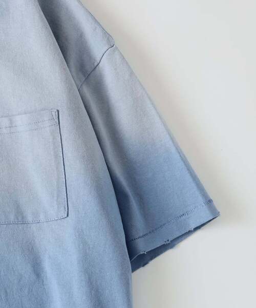 JOURNAL STANDARD relume(ジャーナルスタンダード レリューム)の「サンウォッシュ フェード加工 ポケットTシャツ(Tシャツ/カットソー・メンズ・ブラック/グレー/レッド/ブルー/ライトグリーン・MEDIUM/LARGE)」の6枚目の写真