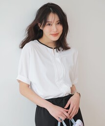 ANY SIS（エニィスィス）の「ジョーゼットフロントタック プルオーバー（Tシャツ/カットソー）」