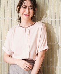 ANY SIS（エニィスィス）の「ジョーゼットフロントタック プルオーバー（Tシャツ/カットソー）」