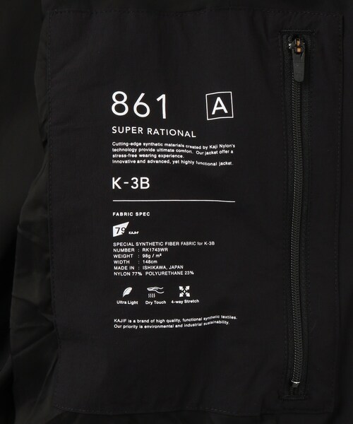 DRESSTERIOR(ドレステリア)の「【干場義雅×K-3B×DRESSTERIOR】ブラックMA-1(ブルゾン・メンズ・ブラック・90/94/92/91)」の22枚目の写真