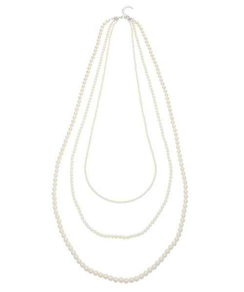 EVRIS（エヴリス）の「LONG PEARL CHAIN 3連 ネックレス（ネックレス・レディース・ホワイト・FREE）」の10枚目の写真