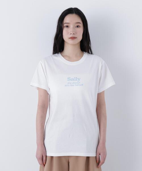 N.(N. Natural Beauty Basic)(エヌエヌナチュラルビューティーベーシック)の「ロゴプリントTシャツ(Tシャツ/カットソー・レディース・オフホワイト/ピンク/ブラウン・FREE)」の7枚目の写真