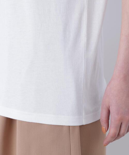 N.(N. Natural Beauty Basic)(エヌエヌナチュラルビューティーベーシック)の「ロゴプリントTシャツ(Tシャツ/カットソー・レディース・オフホワイト/ピンク/ブラウン・FREE)」の13枚目の写真