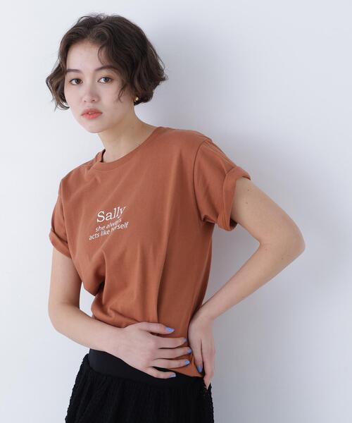 N.(N. Natural Beauty Basic)(エヌエヌナチュラルビューティーベーシック)の「ロゴプリントTシャツ(Tシャツ/カットソー・レディース・オフホワイト/ピンク/ブラウン・FREE)」の18枚目の写真