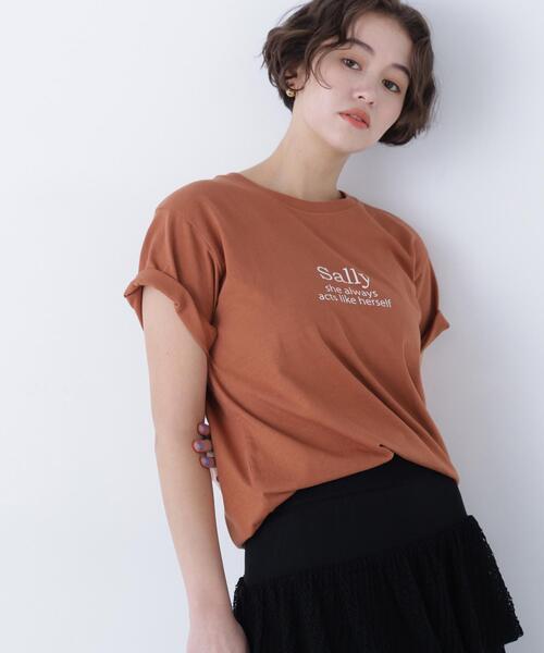 N.(N. Natural Beauty Basic)(エヌエヌナチュラルビューティーベーシック)の「ロゴプリントTシャツ(Tシャツ/カットソー・レディース・オフホワイト/ピンク/ブラウン・FREE)」の20枚目の写真