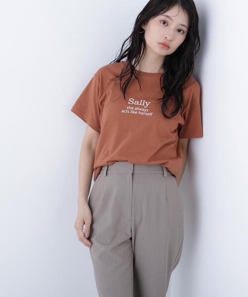 N.(N. Natural Beauty Basic)(エヌエヌナチュラルビューティーベーシック)の「ロゴプリントTシャツ(Tシャツ/カットソー・レディース・オフホワイト/ピンク/ブラウン・FREE)」の22枚目の写真