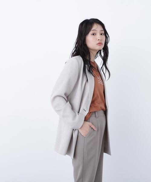 N.(N. Natural Beauty Basic)(エヌエヌナチュラルビューティーベーシック)の「ロゴプリントTシャツ(Tシャツ/カットソー・レディース・オフホワイト/ピンク/ブラウン・FREE)」の20枚目の写真
