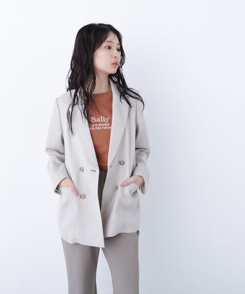 N.(N. Natural Beauty Basic)(エヌエヌナチュラルビューティーベーシック)の「ロゴプリントTシャツ(Tシャツ/カットソー・レディース・オフホワイト/ピンク/ブラウン・FREE)」の15枚目の写真