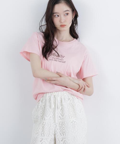 N.(N. Natural Beauty Basic)(エヌエヌナチュラルビューティーベーシック)の「ロゴプリントTシャツ(Tシャツ/カットソー・レディース・オフホワイト/ピンク/ブラウン・FREE)」の13枚目の写真