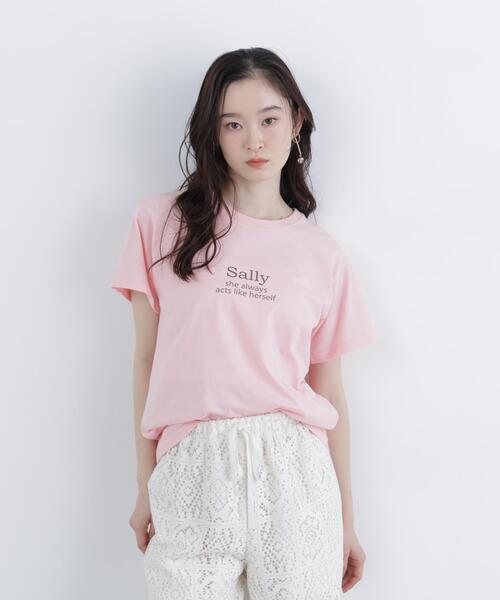 N.(N. Natural Beauty Basic)(エヌエヌナチュラルビューティーベーシック)の「ロゴプリントTシャツ(Tシャツ/カットソー・レディース・オフホワイト/ピンク/ブラウン・FREE)」の10枚目の写真